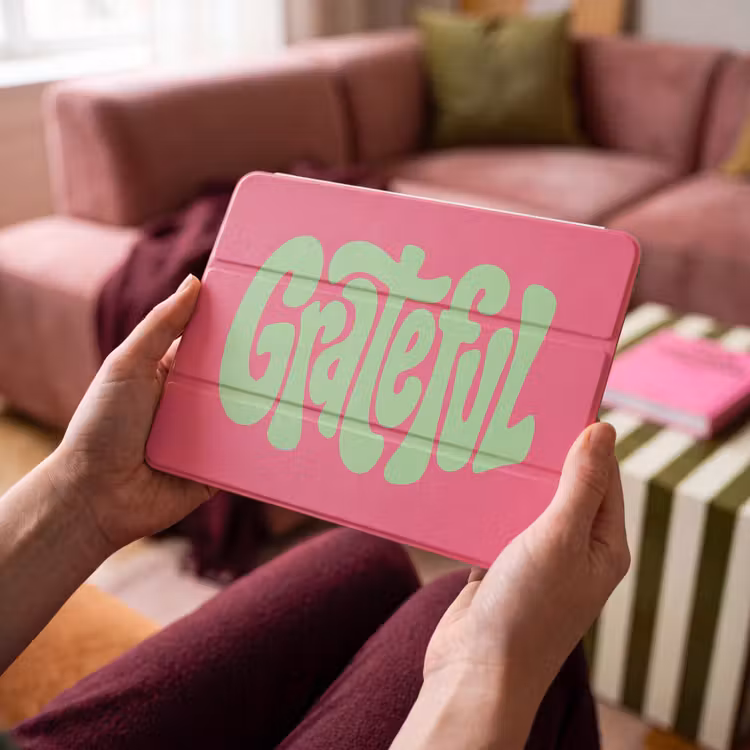 iPad hoes - Grateful - Groen - Grafisch - Vloeiend — 3