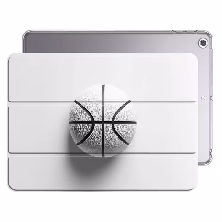 iPad hoes - Basketbal - Wit - Schaduw - Lijnen — 1