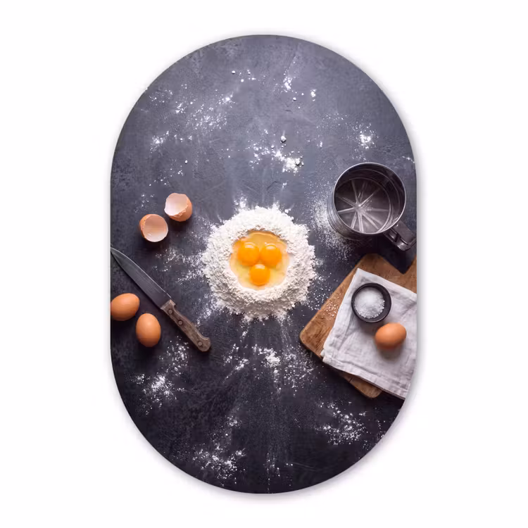 Muurovaal aluminium - Eten - Bakken - Keuken — 1