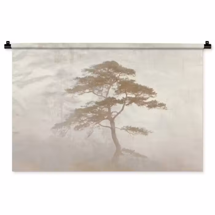 Wandkleed - Boom - Oosterse stijl - Landschap