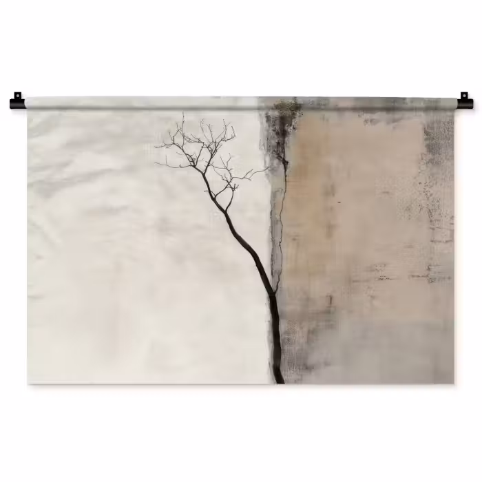 Wandkleed - Wabi sabi - Plant - Beige