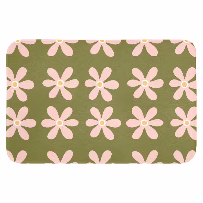 WC Mat - Bloem - Modern - Groen