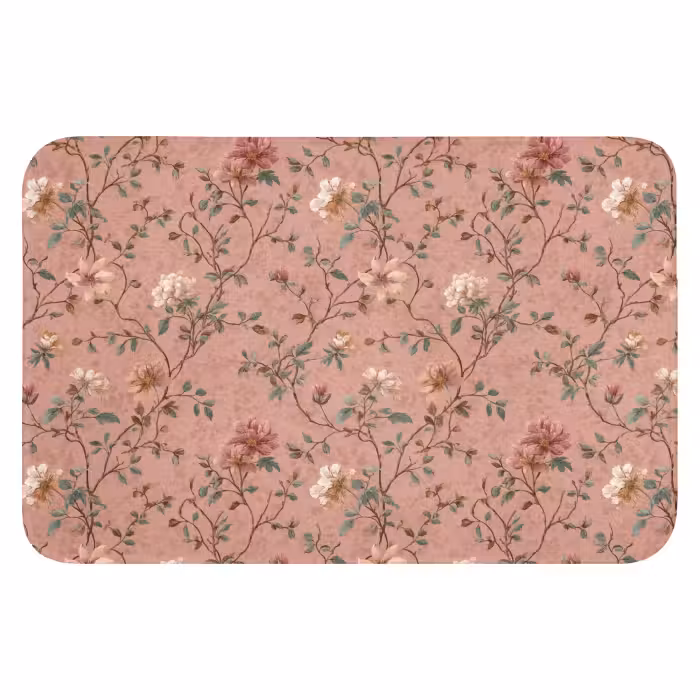 WC Mat - Botanisch - Bloemen - Roze