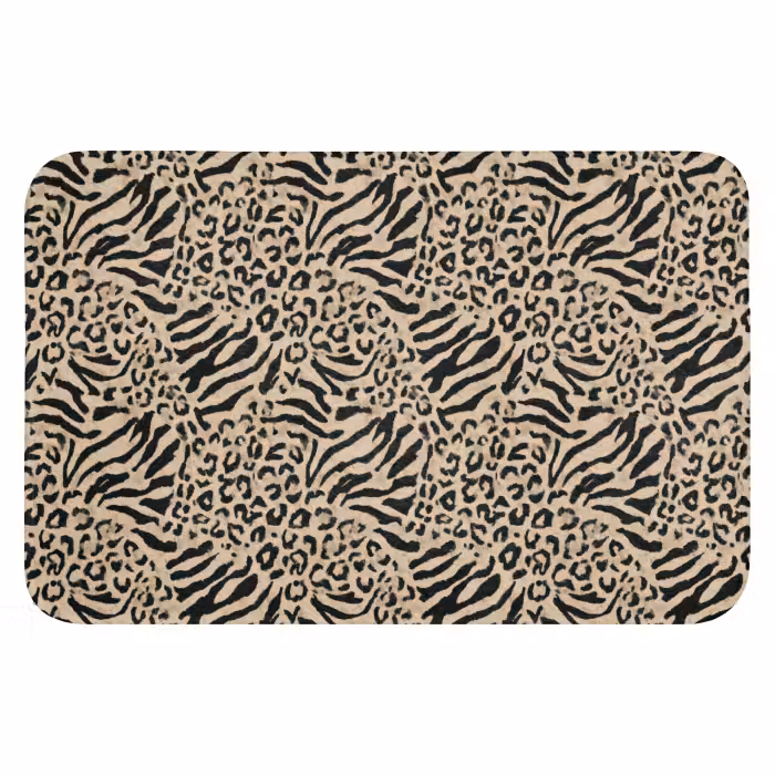 WC Mat - Giraf - Zebra - Motief - Bruin