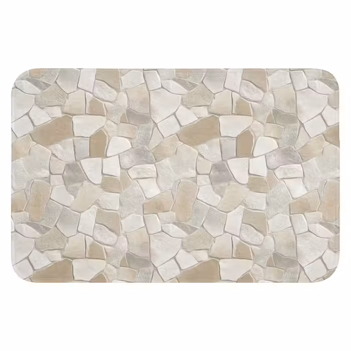 WC Mat - Mozaïek - Stenen - Beige