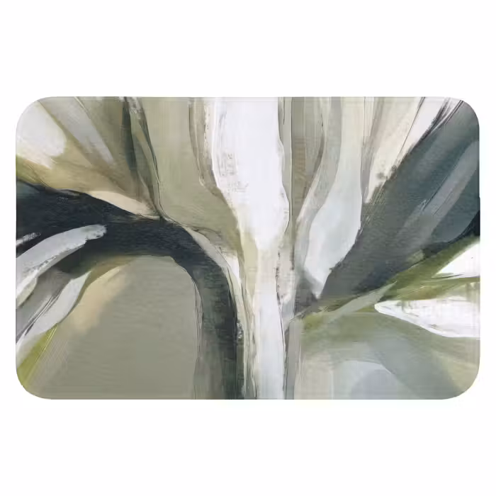 WC Mat - Natuur - Abstract - Groen - Penseelstreken