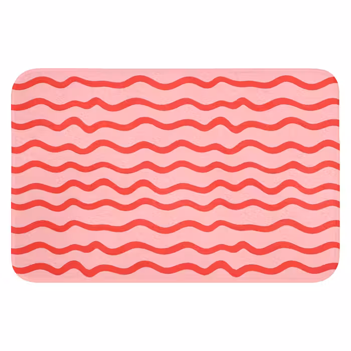 WC Mat - Speels - Patroon - Rood