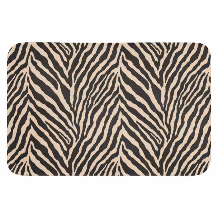 WC Mat - Zebra - Klassiek - Zwart